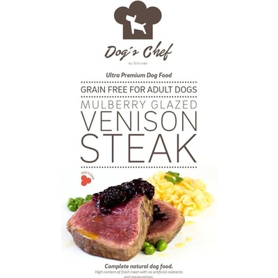 Dog’s chef Mulberry Glazed Venison Steak 3 x 12 kg