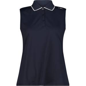 CMP Дамска поло тениска CMP Women's Polo Sleeveless Polo shirt - Black Blue - размер 36 (EU) (916-1605-0812)
