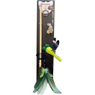 PETINTEREST Cat Toy Bamboo Stick With Silvervine играчка за котки тип въдица