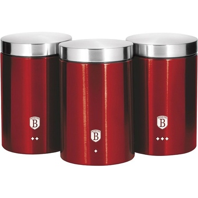 Berlingerhaus Sada dóz 3 ks set Metallic red Passion Collection BH-1343