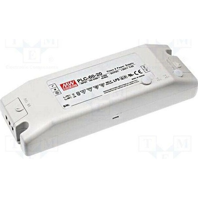 MEAN WELL PLC-60-48 Napájecí zdroj: spínaný; LED; 62,4W; 48VDC; 1,3A; 90÷264VAC; IP20
