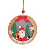 Gama Ewa Kraszek Christmas Wooden Santa Lamp - Round