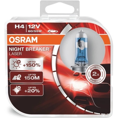 OSRAM Авто крушки Osram - H4, 64193NL, Night Breaker Laser (64193NL)