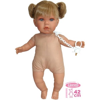 Llorens 424J JULIA - реалистична кукла със звуци и меко текстилно тяло - 42 см