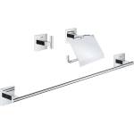 GROHE QuickFix Start Cube - Комплект аксесоари за баня 3 в 1, хром 41124000 (41124000)