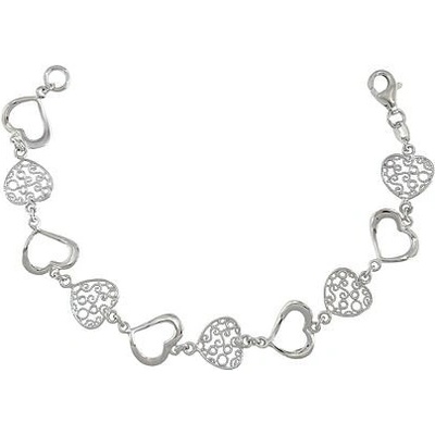 Infinitysilver stříbrný náramek s filigránovými srdíčky 29112320