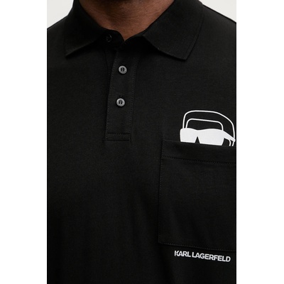 Karl Lagerfeld Памучна тениска с яка Karl Lagerfeld (561225.745127)