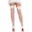 Leg Avenue Fishnet Thigh Highs with Satin Bow Backseam 9128 White