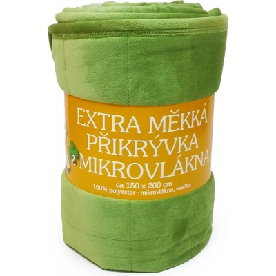 Sleep-well Deka z mikrovlákna ovečka prošev jednobarevná kiwi 150x200