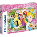 Puzzle Clementoni s drahokamy Zábava s Disney princeznami 104 dílků