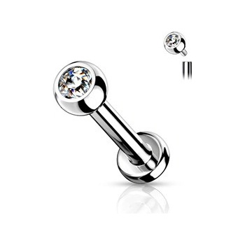 Šperky4U piercing do brady titan vnitřní závit tyčka TIT1010C-12113
