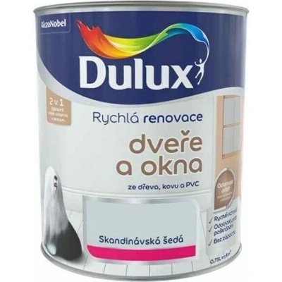 Dulux Rýchla renovácia dvere a okná 0,75 l škandinávska šedá