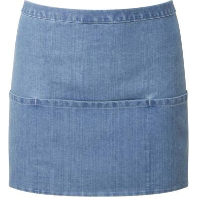 Premier PR155 Krátká zástěra do pasu s kapsou Colours modrá denim