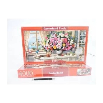 Castorland Puzzle 4000 Summer Flowers and Cup of Tea CASTOR