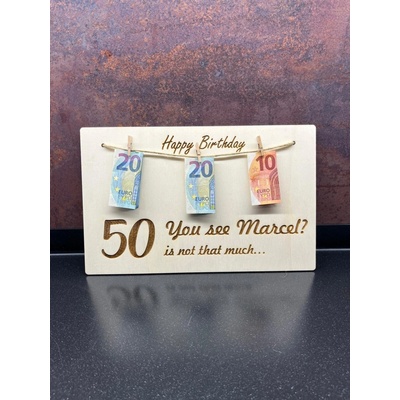 Drevená tabuľka k narodeninám - VEK, nie je až tak veľa Veľkosť: 30x20cm