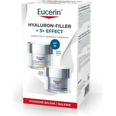 Eucerin HyaluronFiller+3xEffect denní krém SPF30 50 ml + noční krém 50 ml