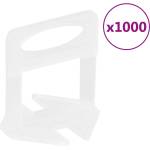 vidaXL Щипки за нивелиране на плочки, 1000 бр, 1 мм (155271)