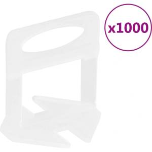 vidaXL Щипки за нивелиране на плочки, 1000 бр, 1 мм (155271)