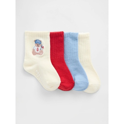 GAP Baby ponožky Brannan Bear Americana 4 páry Viacfarebná