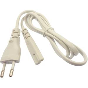 ASTRA Захранващ кабел 230v 2-пинов 1м бял