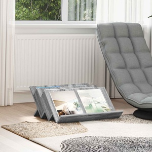 vidaXL Етажерка за списания с рафт Сив Сонома 65 x 53 x 28, 5 см (890885)