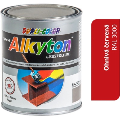 Rust Oleum Alkyton Lesklá R3000 červená 250ml