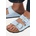 Birkenstock дамски чехли от набук Arizona Big Buckle (1031833)