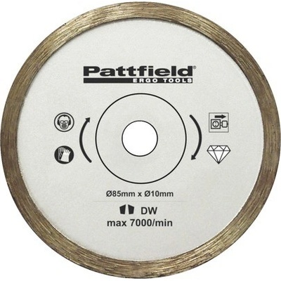 Diamantový řezný kotouč pro okružní pily Pattfield Ø 85 mm dlažba,mini