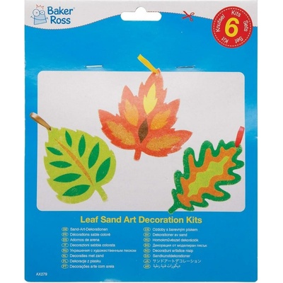 Baker Ross Dekorace listí pískování AX279 6 ks – Zbozi.Blesk.cz