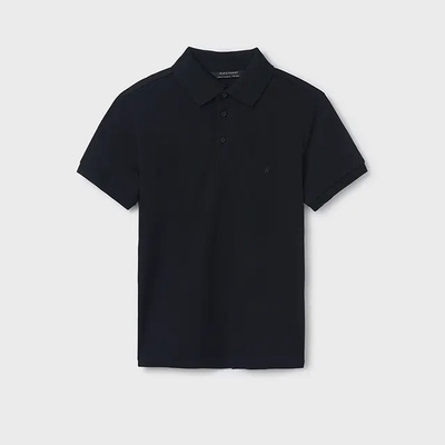 MAYORAL Поло тениска къс ръкав памук basic в черен цвят за момче Майорал