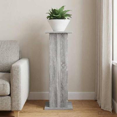 vidaXL Стойка за растения Сива сонома 30, 5 x 30 x 80, 5 см (899774)