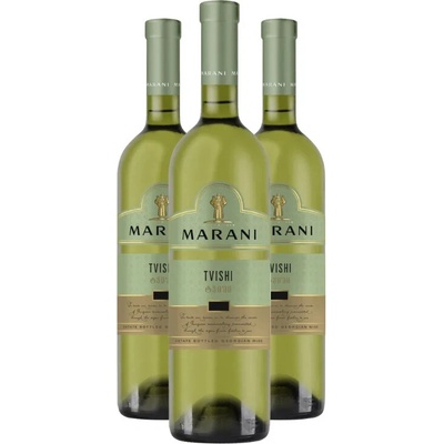 Marani TVISHI biele polosladké víno 11% 3 x 0,75 l (holá lahev)