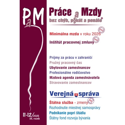 PaM č. 11-12 / 2025 Minimálna mzda