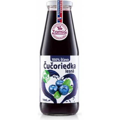 Zamio 100% ovocná šťava Čučoriedka 0,7 l