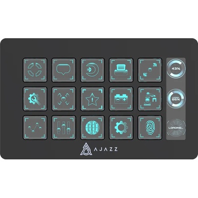 Ajazz стрийминг хъб/дек Streaming HUB AKP153E Black (AJ-AKP153E-BK)