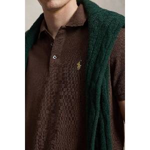 Ralph Lauren тениска с яка мъжка от памук с еластан (710941439) - answear - 273,62 лв