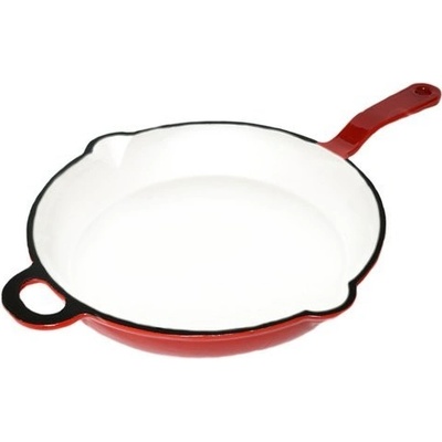 Český smalt GOURMETINA Litinová smaltovaná pánev MAGDALENA Stínově červená 28 cm