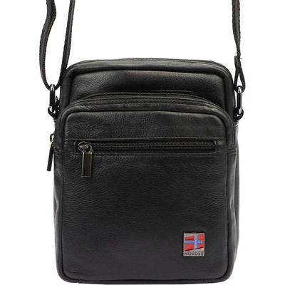 Nordee pánské Crossbody MSD-02 GM01 NAPPA černá