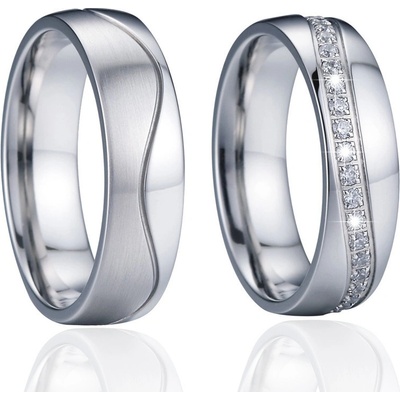 Steel Wedding Snubní prsteny chirurgická ocel SPPL024