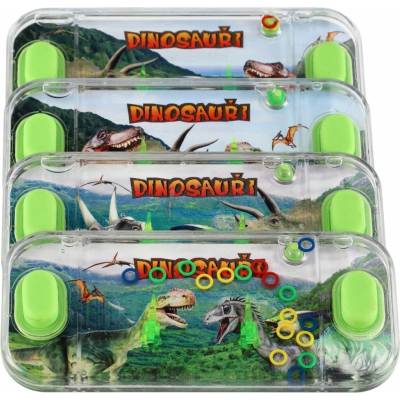 Teddies Vodná hra hlavolam 15,5x7cm plast dinosaurus 4 druhy
