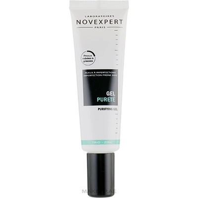 NOVEXPERT Trio-Zinc Purifying Gel почистващ цинков гел против несъвършенства за жени 30 мл