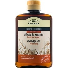 Green Pharmacy Body Care hřejivý masážní olej Essential Oils of Orange, Cinnamon and Pepper (0% Preservatives, Artificial Colouring) 200 ml