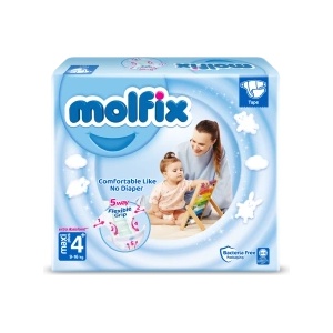 Molfix Бебешки пелени Molfix 4+ - 52 броя