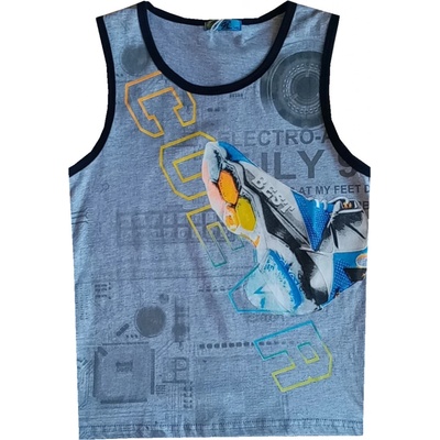 Kugo chlapecké tílko LC5908 šedá – Zboží Dáma