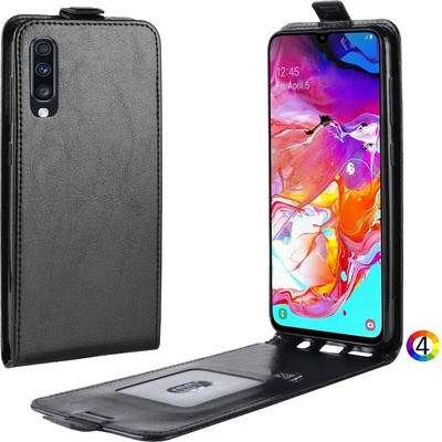 Samsung Galaxy A70 Flip3 Кожен Калъф и Скрийн Протектор