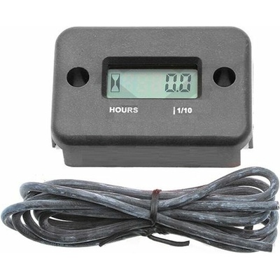 MOTION STUFF Hour meter with wire MOTION STUFF (54x36,5x14,5mm) čierna