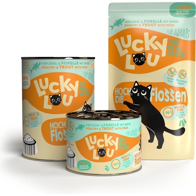 Loucky Lou Lifestage Adult Hydina a Pstruh 6 x 300 g