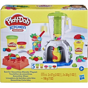 Hasbro Комплект с моделин Play-Doh Kitchen Creations - Блендер за смутита (F9142)