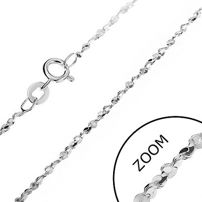 Šperky eshop Řetízek ze stříbra vlnité články ve spirále AB10.15