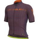 Alé GRAPHICS PRR GREEN ROAD plum-fluo orange pánsky